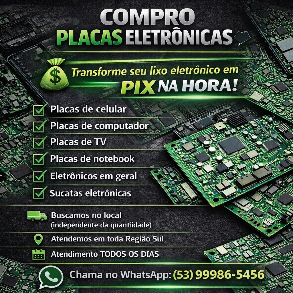 COMPRA DE PLACAS ELETRÔNICAS 